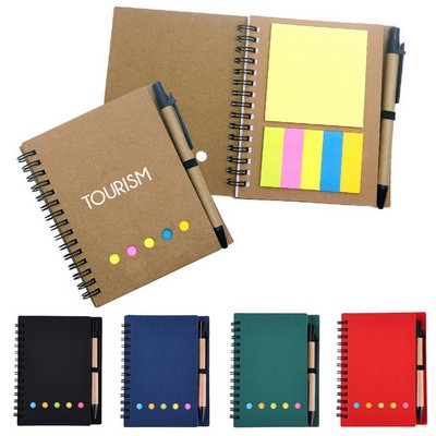 Spiral Sticky Note Notebook